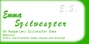 emma szilveszter business card